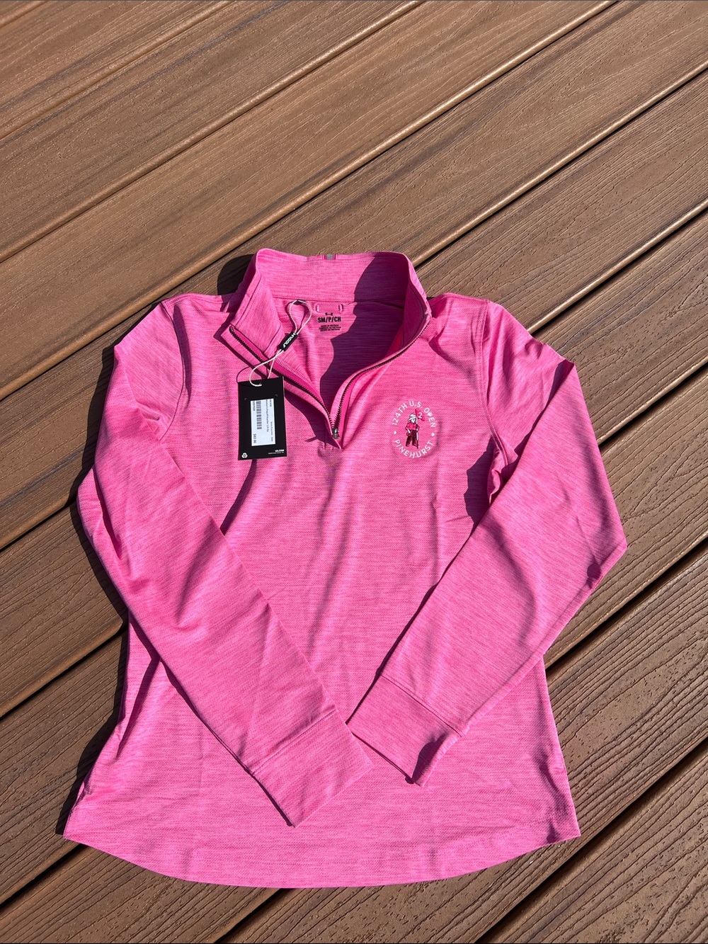 Under Armour 124th US Open Pinehurst Astro Pink Heather 1/4 Zip Pullover